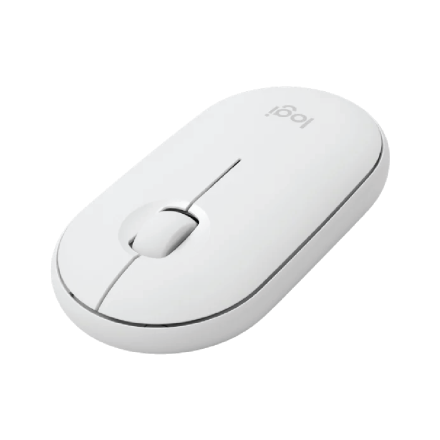 Logitech M350 Pebble Bluetooth Mouse (Off-White/Eucalyptus)