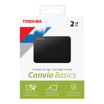 Toshiba Canvio Basics | USB 3.0 | Portable  External HDD (1TB /2TB/4TB)